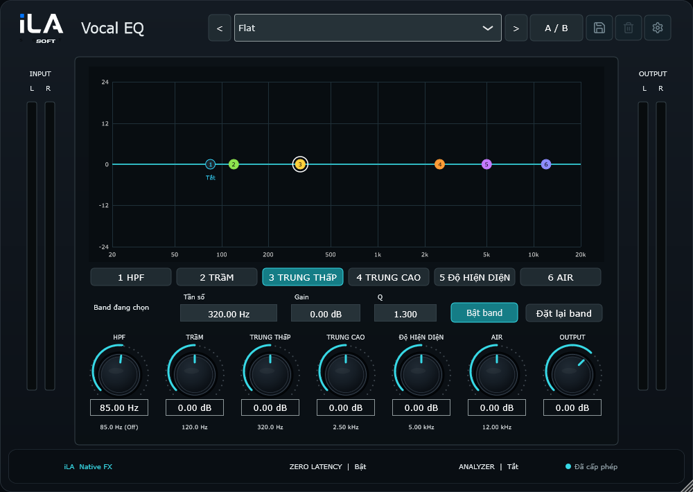 iLA Vocal EQ interface